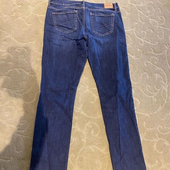 Dark Wash Blue Skinny Jeans - Picture 3 of 4